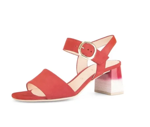 Sandal met riempjes rood