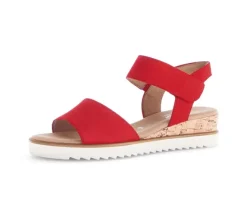 Sandal met riempjes rood