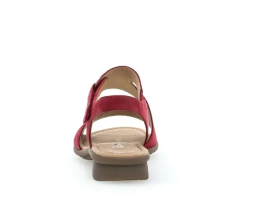 Sandal met riempjes rood
