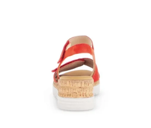 Sandal met riempjes rood