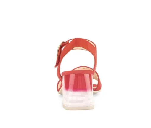 Sandal met riempjes rood