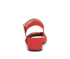 Sandal met riempjes rood
