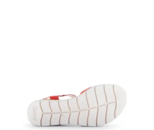 Sandal met riempjes rood