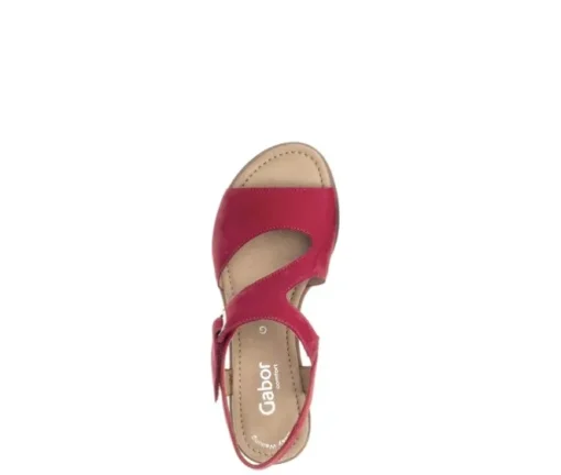 Sandal met riempjes rood