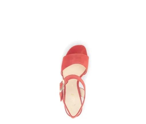 Sandal met riempjes rood