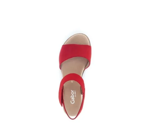 Sandal met riempjes rood