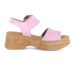 Sandal met riempjes rose