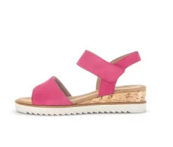 Sandal met riempjes roze