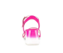 Sandal met riempjes roze