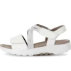 Sandal met riempjes wit