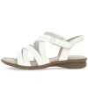 Sandal met riempjes wit