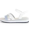 Sandal met riempjes wit