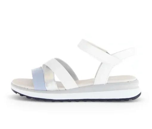 Sandal met riempjes wit