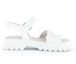 Sandal met riempjes wit
