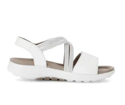 Sandal met riempjes wit