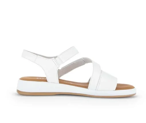 Sandal met riempjes wit
