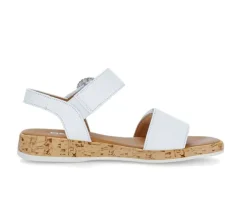 Sandal met riempjes wit