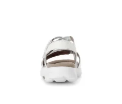 Sandal met riempjes wit