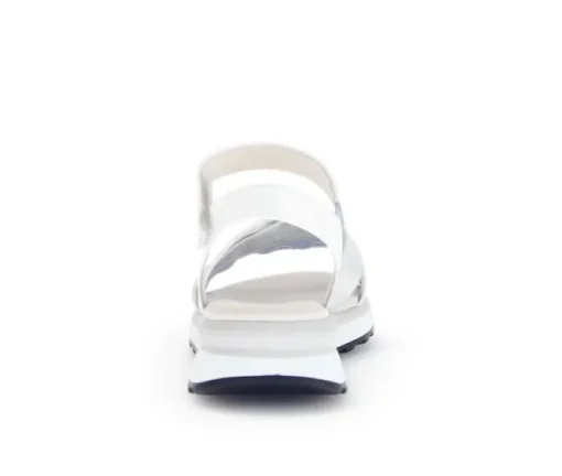 Sandal met riempjes wit
