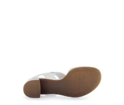 Sandal met riempjes wit
