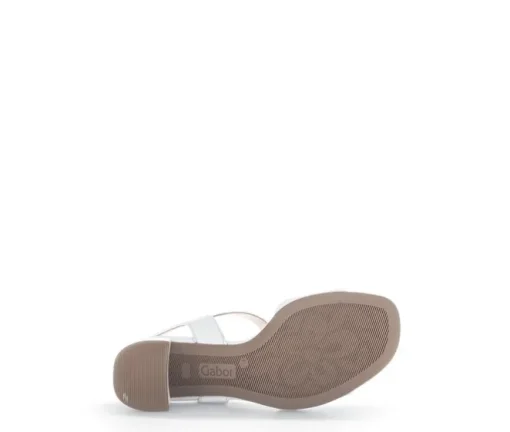 Sandal met riempjes wit