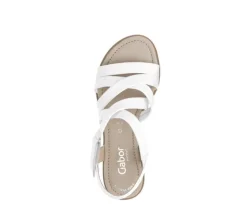 Sandal met riempjes wit