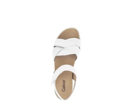 Sandal met riempjes wit
