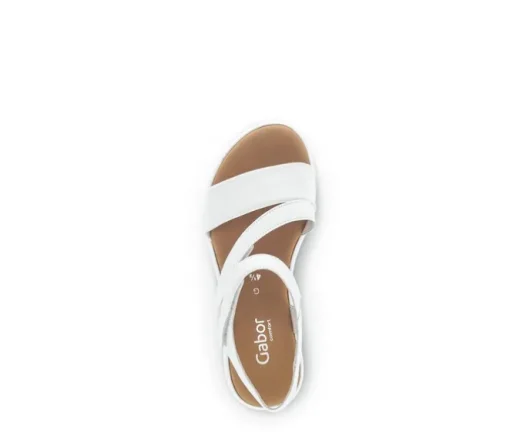 Sandal met riempjes wit