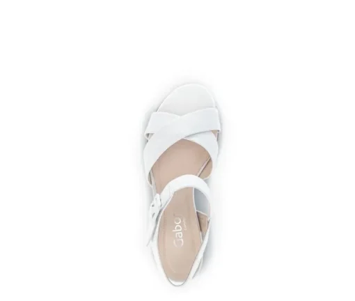 Sandal met riempjes wit