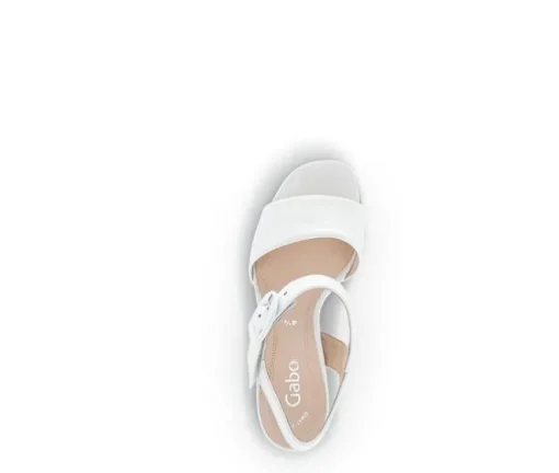 Sandal met riempjes wit