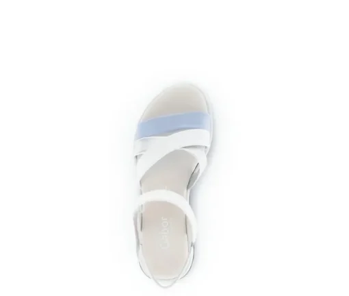 Sandal met riempjes wit