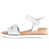 Sandal met riempjes zilver