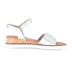 Sandal met riempjes zilver