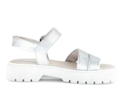 Sandal met riempjes zilver