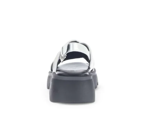 Sandal met riempjes zilver