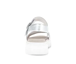 Sandal met riempjes zilver