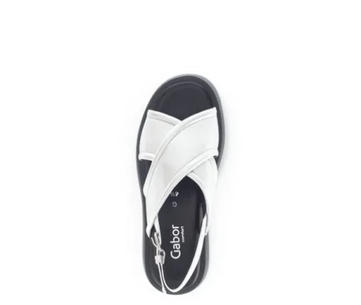 Sandal met riempjes zilver