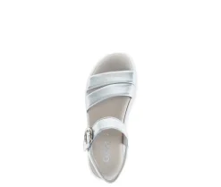 Sandal met riempjes zilver