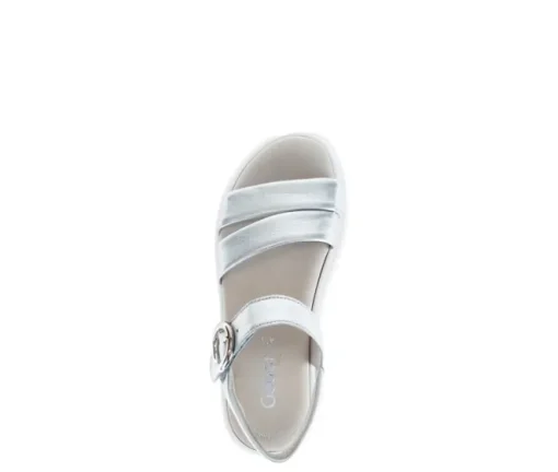 Sandal met riempjes zilver