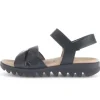 Sandal met riempjes zwart