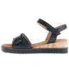 Sandal met riempjes zwart