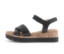 Sandal met riempjes zwart
