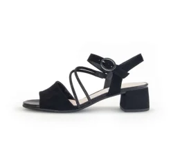 Sandal met riempjes zwart