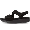 Sandal met riempjes zwart