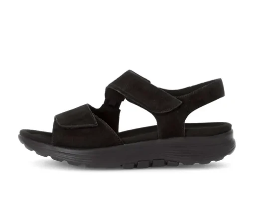 Sandal met riempjes zwart