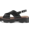 Sandal met riempjes zwart