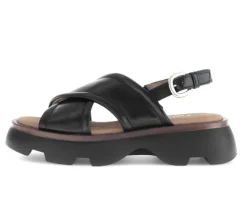 Sandal met riempjes zwart