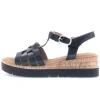 Sandal met riempjes zwart
