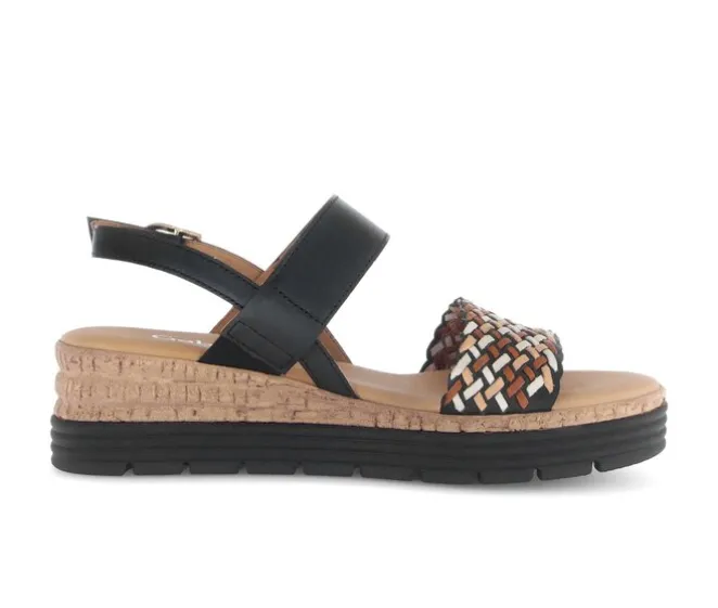 Sandal met riempjes zwart