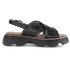 Sandal met riempjes zwart
